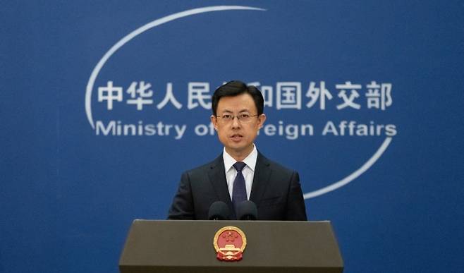 궈자쿤 대변인.&nbsp; &nbsp;EPA 연합뉴스