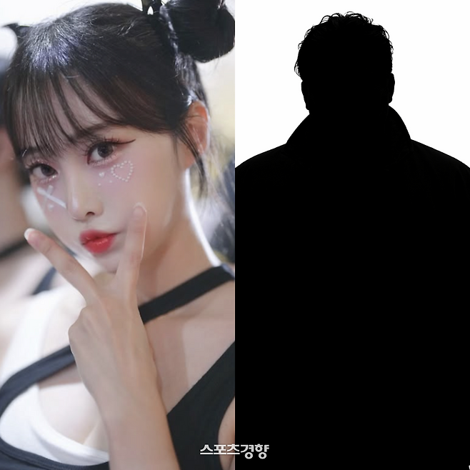 정가예 치어리더와 팀장 A씨. 사진 출처= 정가예 인스타그램, AI 생성 이미지.