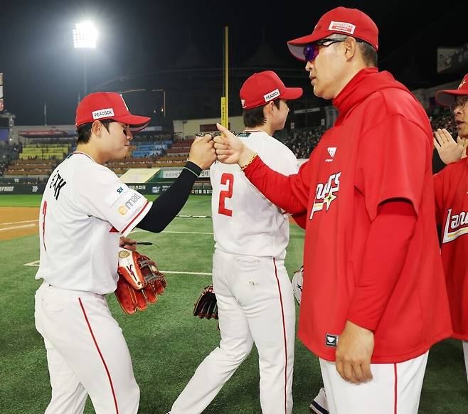 ▲ 구단의 믿음과 자신의 노력을 더해 정상궤도 진입을 만들어 낸 정준재 ⓒSSG랜더스