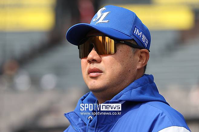 ▲ 박진만 감독.&nbsp;삼성 라이온즈 박승규가 허벅지에 불편감을 느끼고 있다. 17일 대구 삼성라이온즈파크에서 열릴 예정인 LG 트윈스와의 홈경기 선발 라인업에서 제외됐다. 박진만 삼성 감독은 팀 내 부상자 속출로 안타까운 마음을 드러냈다.&nbsp;ⓒ곽혜미 기자