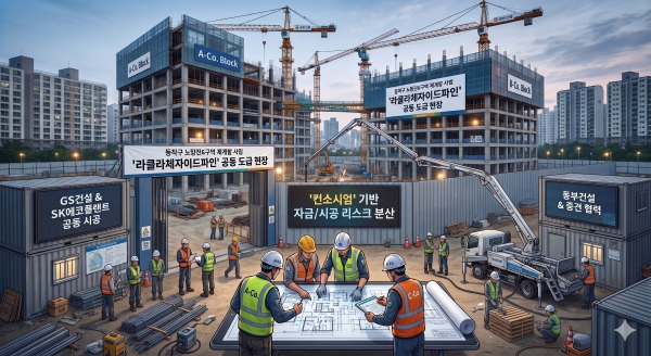건설업계가 컨소시엄 전략을 앞세워 사업 리스크를 관리하고 있다. 협업을 통해 사업 안정성을 높이고 시너지 효과를 극대화하려는 전략이다./이미지생성=제미나이