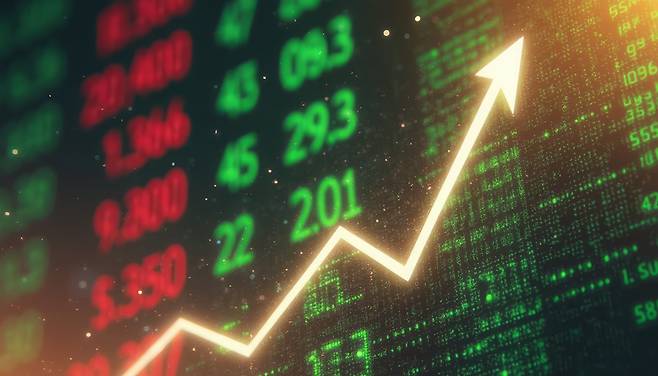 반도체 실적 개선과 외국인 자금 복귀 기대 속에 코스피 7500선 전망이 확산되고 있다. (사진=모션엘리먼츠)