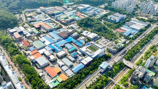 용현산업단지  전경. 의정부시 제공