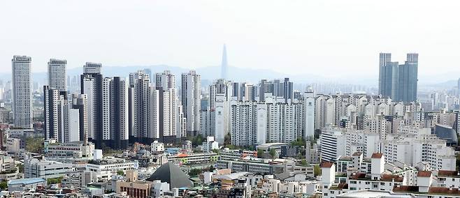 서울 성동구 일대 아파트 단지의 모습. [뉴시스]