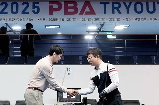 26/27시즌 드림투어(2부)에서 뛸 프로당구 선수를 선발하는 PBA트라이아웃이 18~19일 경기도 고양 킨텍스PBA스타디움에서 열린다. 사진은 2025년 PBA 트라이아웃. (사진=PBA)