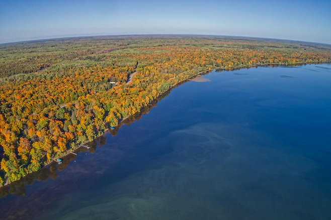 미네소타 호수의 풍경