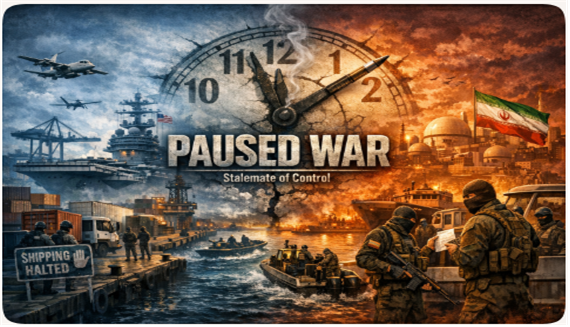 봉쇄 vs 역봉쇄 대치 장면에 대한 상상도. 김태준 한반도안보문제연구소장 AI 그림