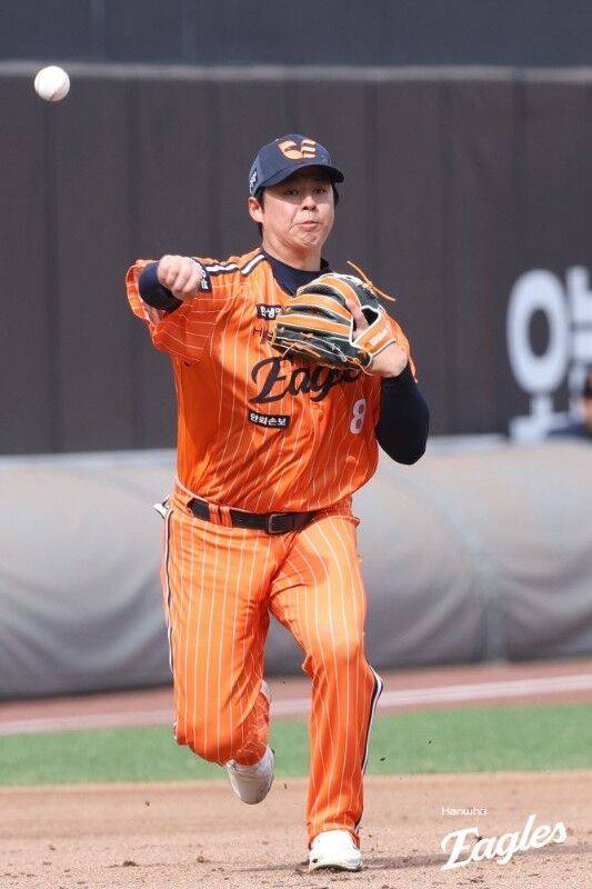 19-20일 퓨처스 경기에서 수비도 소화 예정인 노시환./한화 이글스