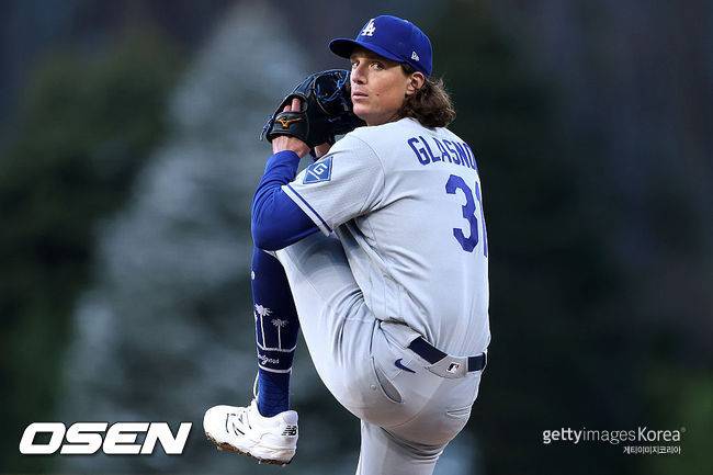 [사진] LA 다저스 타일러 글래스노우. ⓒGettyimages(무단전재 및 재배포 금지)