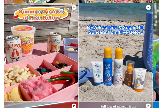 파이브 빌로우 공식 인스타그램에 올라온 이미지들 캡처.