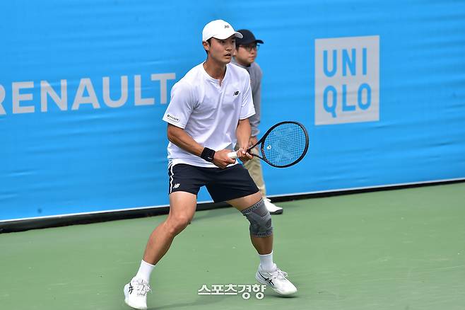 부산오픈에 출전한 한국산업은행 강구건. 부산오픈대회조직위원회 제공
