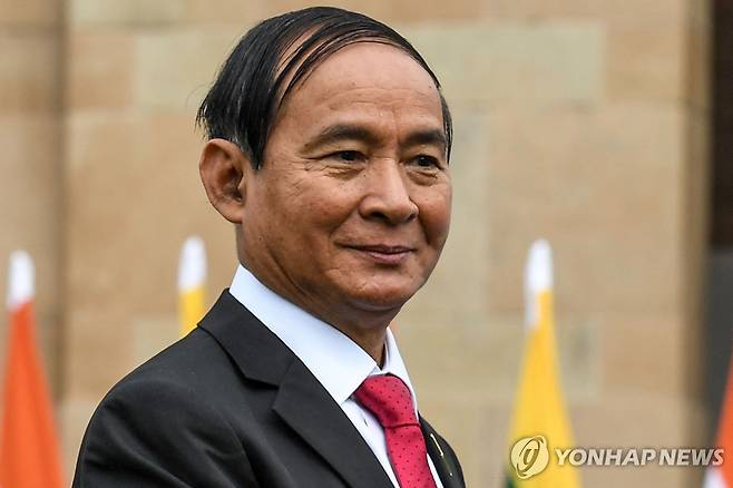 윈 민트 전 미얀마 대통령 [AFP 연합뉴스 자료사진. 재판매 및 DB 금지]