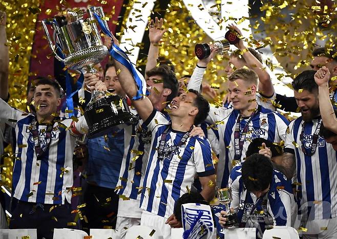 레알 소시에다드가 2025-26 코파 델 레이 우승을 차지했다. ⓒ AFP=뉴스1