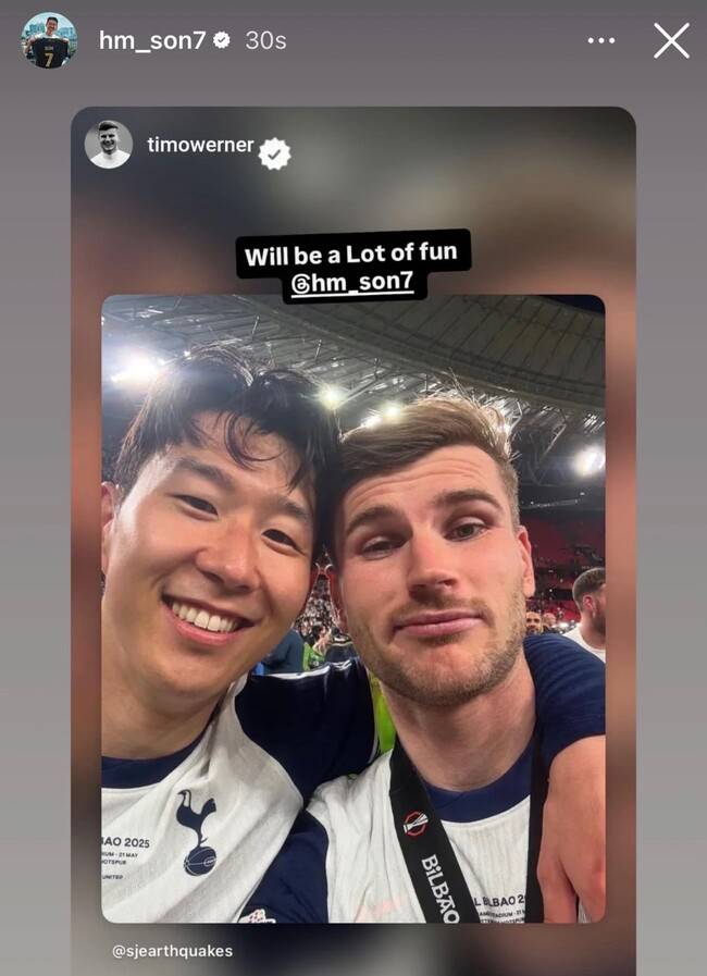 사진=손흥민 SNS