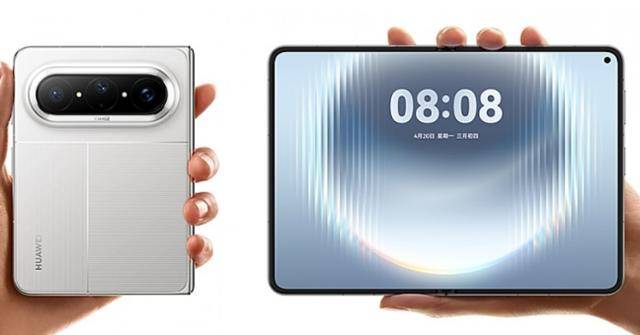 중국 화웨이가 20일 공개하는 와이드 폴더블 스마트폰 '퓨라 X 맥스'. GSM아레나 제공