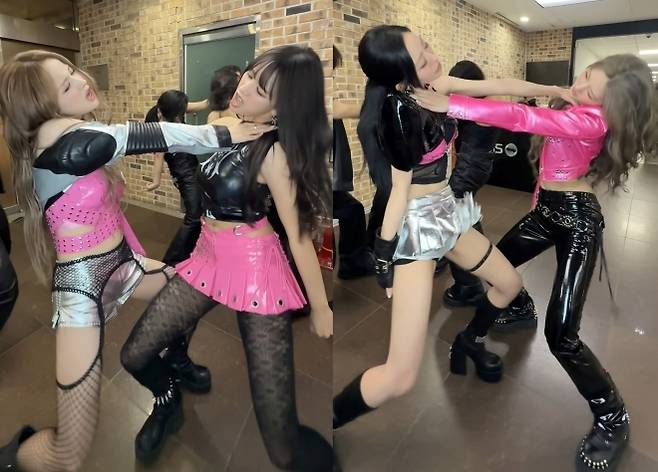 4인조 걸그룹 키스오브라이프(KISS OF LIFE)의 신곡 ‘Who is she’를 둘러싼 잡음이 좀처럼 가라앉지 않고 있다. 사진=댄스챌린지 화면