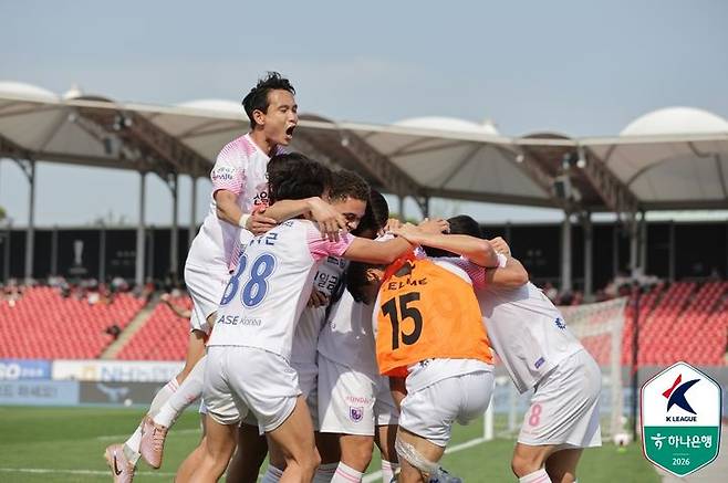 [서울=뉴시스] 프로축구 K리그2 파주 프런티어. (사진=한국프로축구연맹 제공) *재판매 및 DB 금지