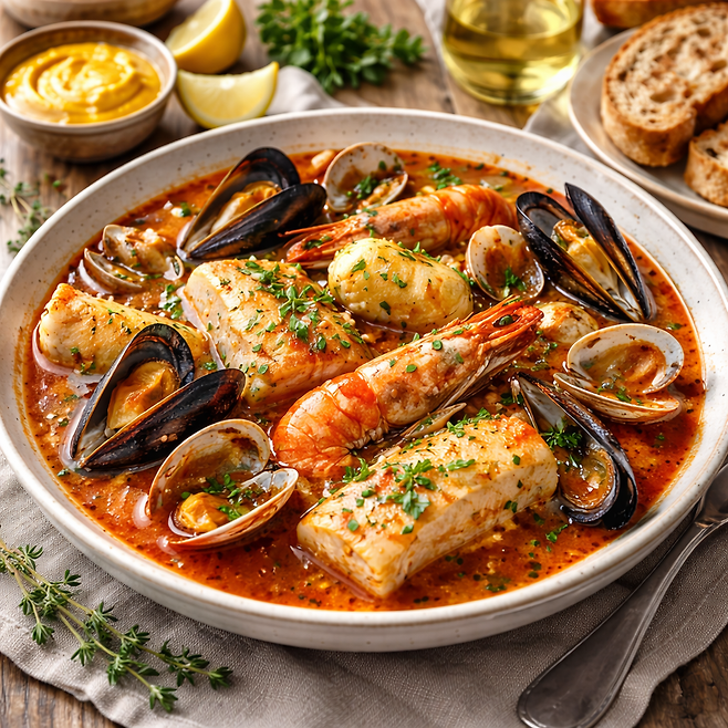 생선 부야베스. ChatGPT로 생성