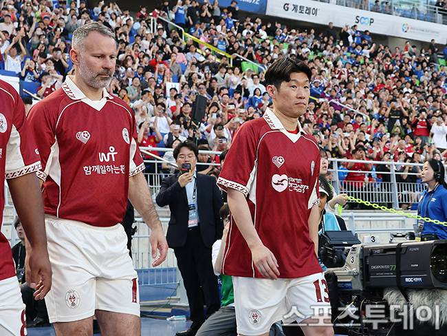 긱스와 박지성 / 사진=권광일 기자