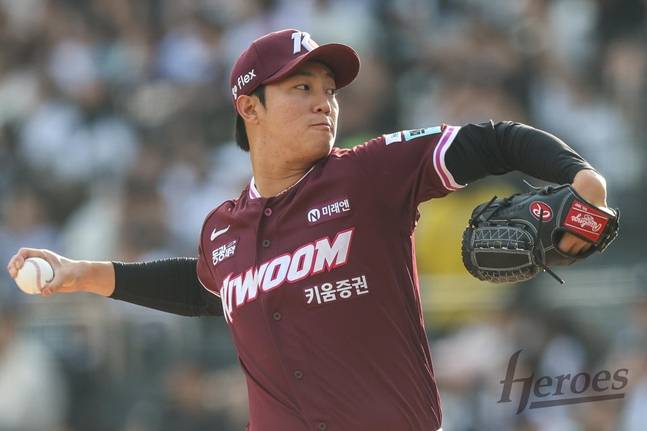 18일 선발 등판한 안우진. /사진=키움 히어로즈