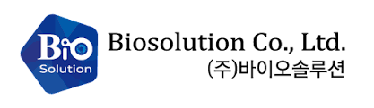 바이오솔루션의 주사형 세포치료제 임상 진입이 기대되는 17일, 회사 로고와 명칭이 담긴 이미지가 배경 자료로 활용되고 있다.