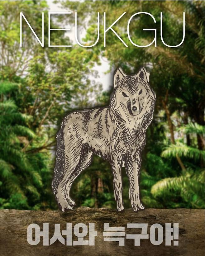 돌아온 늑구를 환영하는 문구를 담은 이미지.(출처=대전시 공식 인스타그램 캡처)