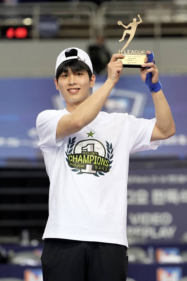 핸드볼 H리그 정규리그 남자 MVP 이요셉(H리그 제공)