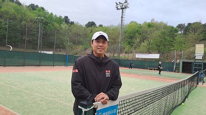 서울 코리아오픈 휠체어테니스 국제대회에서 국민대 자원봉사 활동을 이끈 정이루리 교수. 정이루리 교수 제공