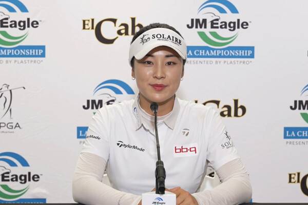 2026년 미국여자프로골프(LPGA) 투어 JM이글 LA 챔피언십 우승에 도전하는 윤이나 프로가 3라운드 경기 후 인터뷰하는 모습이다. 사진출처=LPGA가 제공한 인터뷰 영상 화면 켑처 (사진을 무단으로 사용하지 마십시오.)