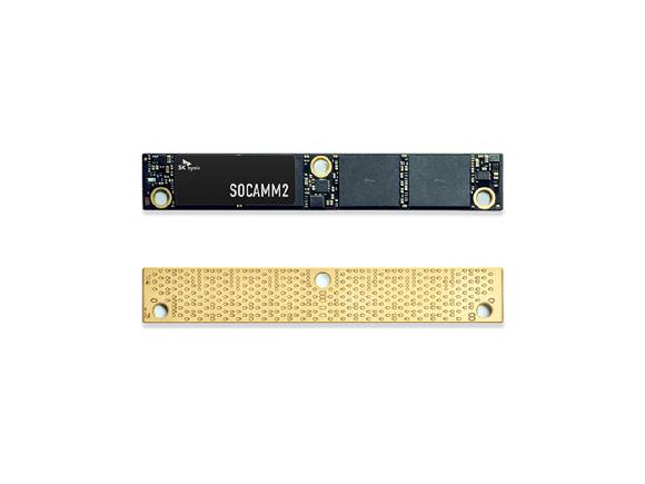 SK하이닉스의 '소캠2(SOCAMM2)'. [사진=SK하이닉스]