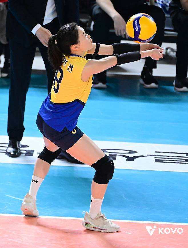 현대건설과 FA 협상을 벌이고 있는 리베로 김연견. 사진 한국배구연맹