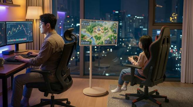 LG전자 이동식 무선 스크린 신제품 '스탠바이미 2 맥스'. 사진=LG전자 제공