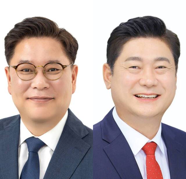 6·3 전국동시지방선거의 인천 미추홀구청장 선거에 출마할 (사진은 왼쪽부터)김정식 전 미추홀구청장, 이영훈 현 미추홀구청장. 경기일보DB