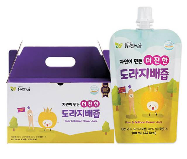 농업회사법인 자연식품 ‘더 진한 도라지배즙’.