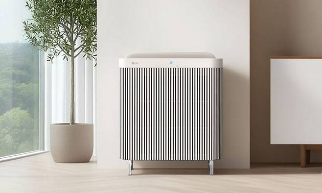 LG 퓨리케어 AI 오브제컬렉션 공기청정기 ‘월핏’. LG전자 제공