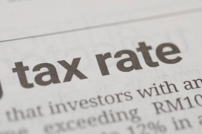 세금 자료 이미지. 123rf