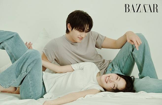 김재원, 김고은. 사진|하퍼스 바자 코리아