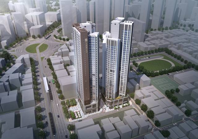 ‘문수로 라티에르 673’ 단지 조감도. (한국토지신탁 제공)