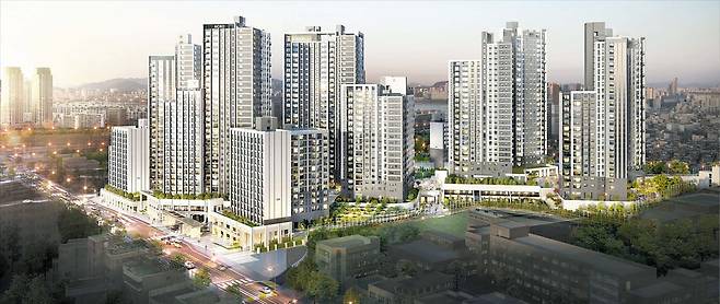 다음 달 분양을 앞둔 서울 동작구 ‘아크로 리버스카이’의 완공 후 예상 모습. 지하철 1·9호선 환승역인 노량진역이 가까워 교통이 편리하고 주변에 각종 편의 시설도 잘 갖춰져 있다. /DL이앤씨