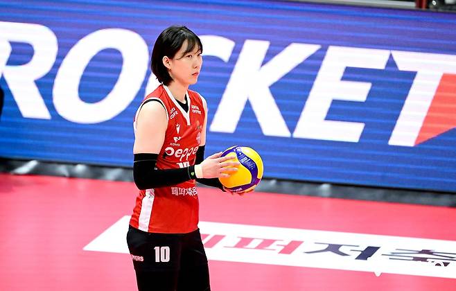 FA 자격을 얻은 박정아. 사인앤드트레이드 가능성이 높아지고 있다. 사진 한국배구연맹