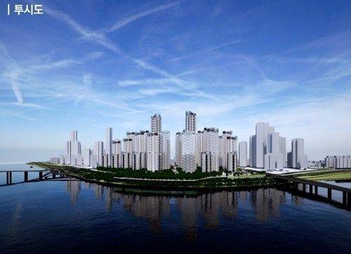 서울시 강남구 압구정동 압구정3구역 재건축 투시도. 서울시 제공