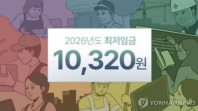 2026년도 최저임금 (PG). [연합뉴스]