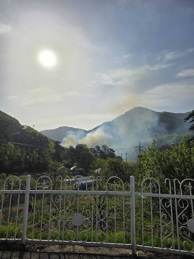 양양 서면 산불 진화작업