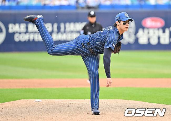[OSEN=대구, 이석우 기자] 삼성 라이온즈 원태인 237 2026.04.12 / foto0307@osen.co.kr