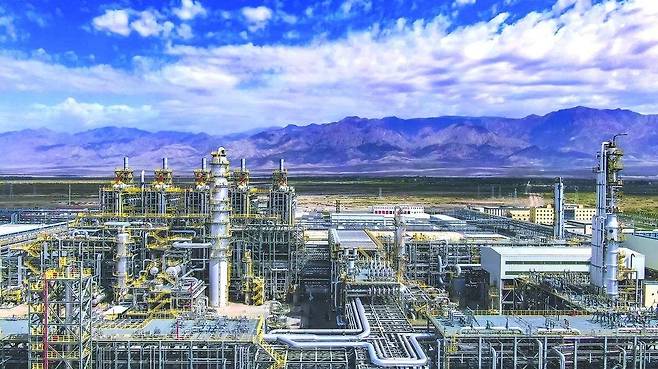 중국 신자웨이우얼자치구 두산쯔의 에탄기반 에틸렌 생산 설비. [출처:바이두. 재판매 및 DB금지]