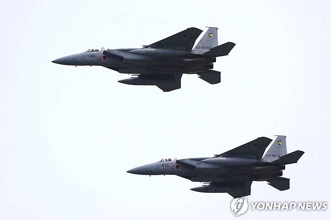 일본 자위대의 F-15 전투기 [AFP 연합뉴스 자료사진. 재판매 및 DB금지]