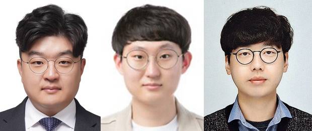 (좌측부터)김성겸 교수, 송동민·박영지 박사과정. 금오공대 제공