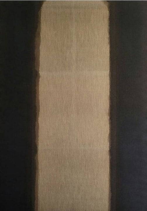 윤형근, 'Blue-Umber '79-C6'. 이번 전시에 나오는 RM 소장품이다. /샌프란시스코 현대미술관 인스타그램