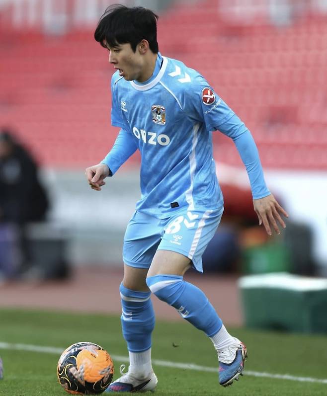 코번트리 시티 데뷔전 치른 양민혁. 사진=코번트리 시티