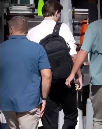 배런 트럼프가 캠퍼스에서  즐겨 입는 착장. SNS 갈무리